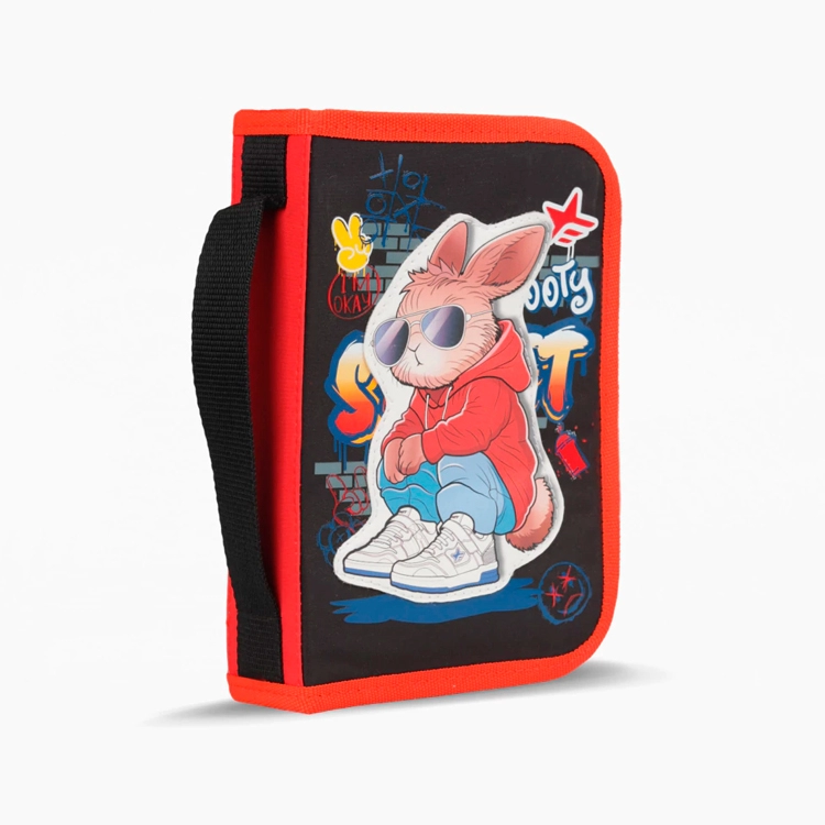 Cartuchera Escolar Footy 2026 Street Style Negra 1 Piso Art.F264044